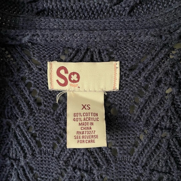 SO Navy Sweater - Picture 3 of 3